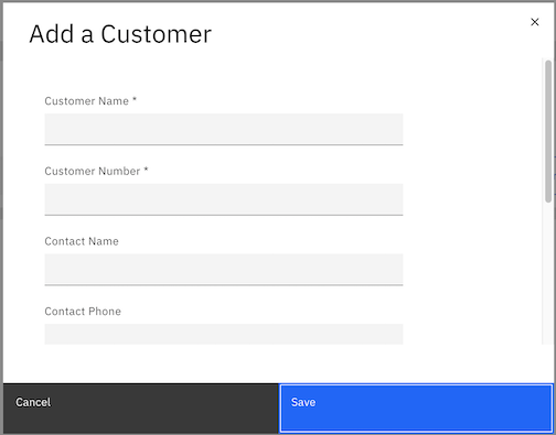 Customer Portal Add Customer